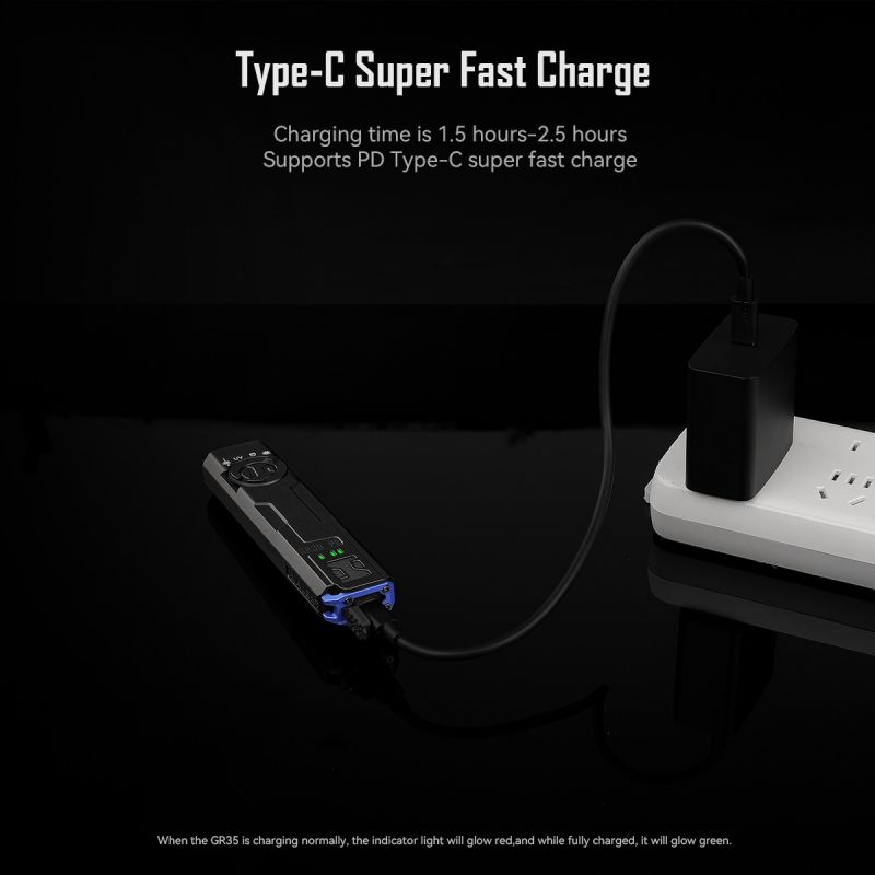 IMALENT GR35 Rood 2800 Lumen LED EDC Zaklamp | Multi-Bron | UV & Laser | Outdoor Avontuur