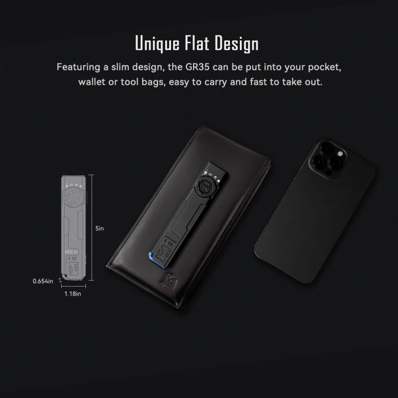 IMALENT GR35 Rood 2800 Lumen LED EDC Zaklamp | Multi-Bron | UV & Laser | Outdoor Avontuur