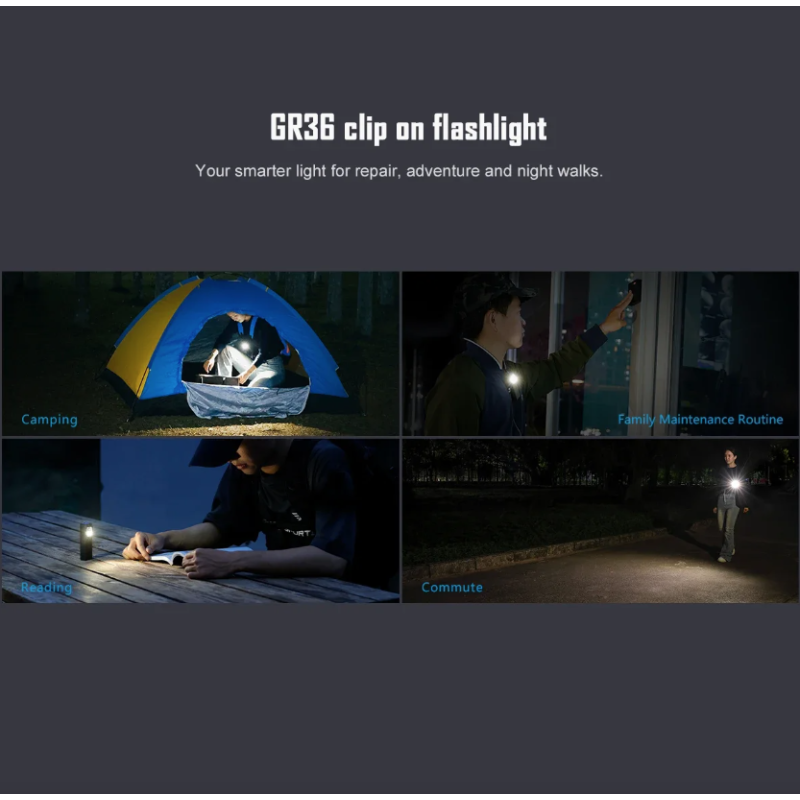 IMALENT GR36 EDC Zaklamp | 2800 Lumen | Type-C, UV, Magnetisch, Clip-on & Super Helder