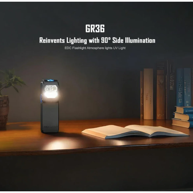 IMALENT GR36 EDC Zaklamp | 2800 Lumen | Type-C, UV, Magnetisch, Clip-on & Super Helder