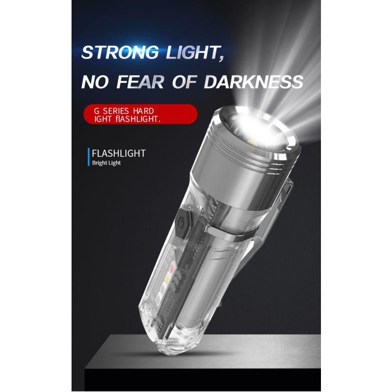 GT13 TIKI Mini Sleutelhangerlicht USB-oplaadbaar 1000 Lumen Compact voor Avonturen en Buitenactiviteiten