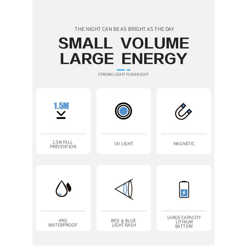 GT13 TIKI Mini Sleutelhangerlicht USB-oplaadbaar 1000 Lumen Compact voor Avonturen en Buitenactiviteiten