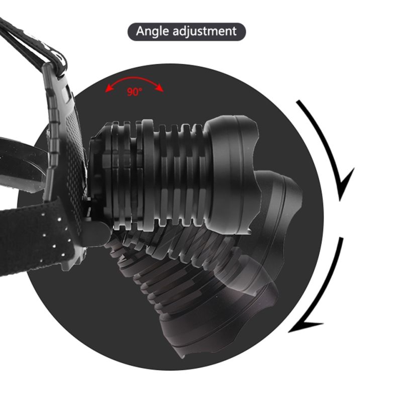 Krachtige XHP70 LED-koplamp 8000LM USB oplaadbaar IPX5 waterdicht verstelbare modi ideaal voor kamperen vissen