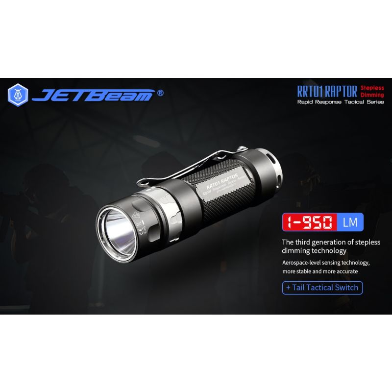 JetBeam Jet-RRT01 XP-L 950 Lumen EDC Zaklamp Heldere LED Duurzaam Outdoor Verlichting Lange Batterijduur