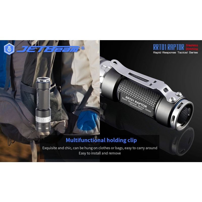 JetBeam Jet-RRT01 XP-L 950 Lumen EDC Zaklamp Heldere LED Duurzaam Outdoor Verlichting Lange Batterijduur