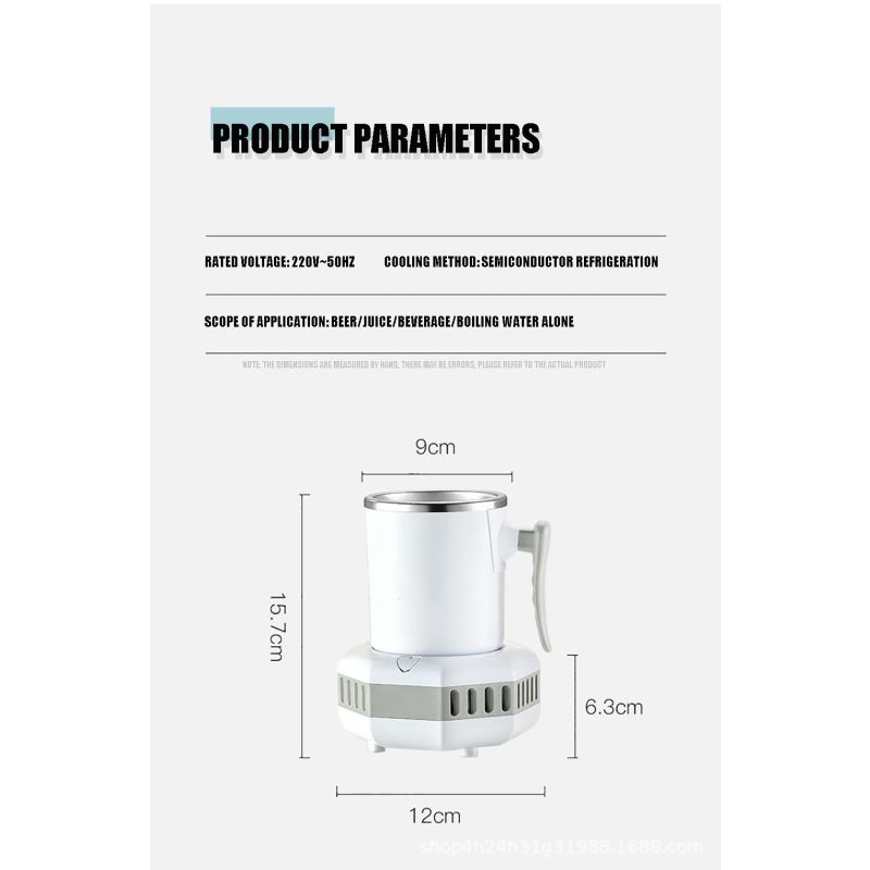 Draagbare Koelkast Elektrische Drankkoeler Snelle Temperatuurdaling Modern Drinkapparaat voor IJskoude Dranken