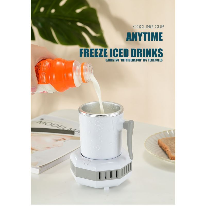 Draagbare Koelkast Elektrische Drankkoeler Snelle Temperatuurdaling Modern Drinkapparaat voor IJskoude Dranken