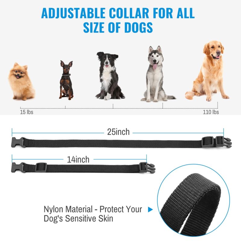 Petrainer 998D afstandsbediening elektrische hondenhalsband met bereik van 300 meter waterdichte oplaadbare trilhalsband