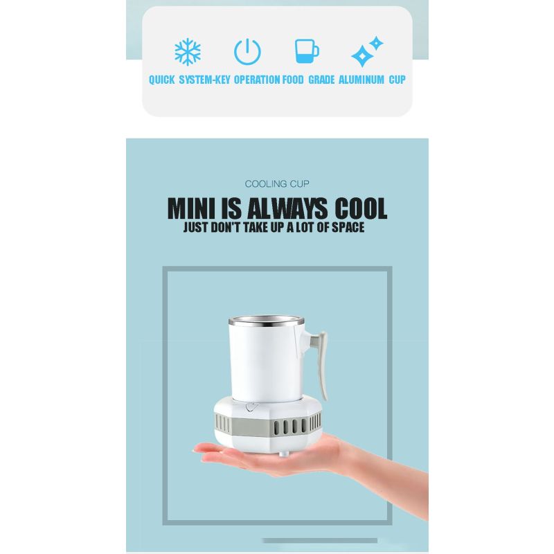 Draagbare Koelkast Elektrische Drankkoeler Snelle Temperatuurdaling Modern Drinkapparaat voor IJskoude Dranken