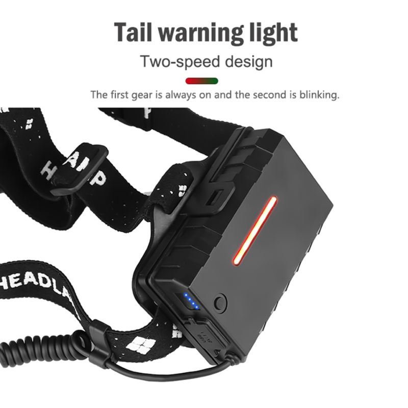 Krachtige XHP70 LED-koplamp 8000LM USB oplaadbaar IPX5 waterdicht verstelbare modi ideaal voor kamperen vissen