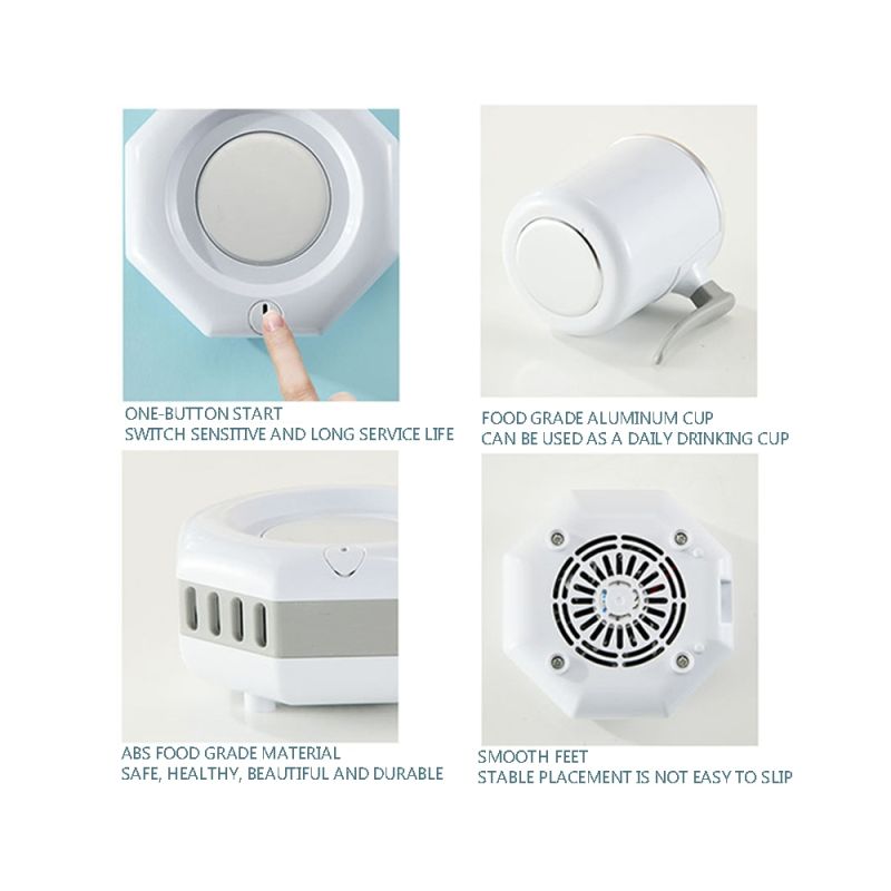 Draagbare Koelkast Elektrische Drankkoeler Snelle Temperatuurdaling Modern Drinkapparaat voor IJskoude Dranken