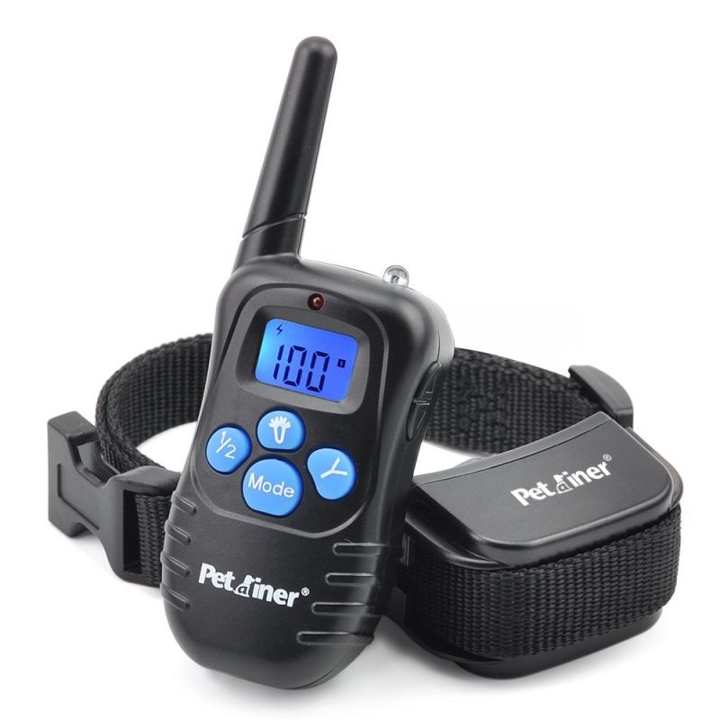 Petrainer 998D afstandsbediening elektrische hondenhalsband met bereik van 300 meter waterdichte oplaadbare trilhalsband