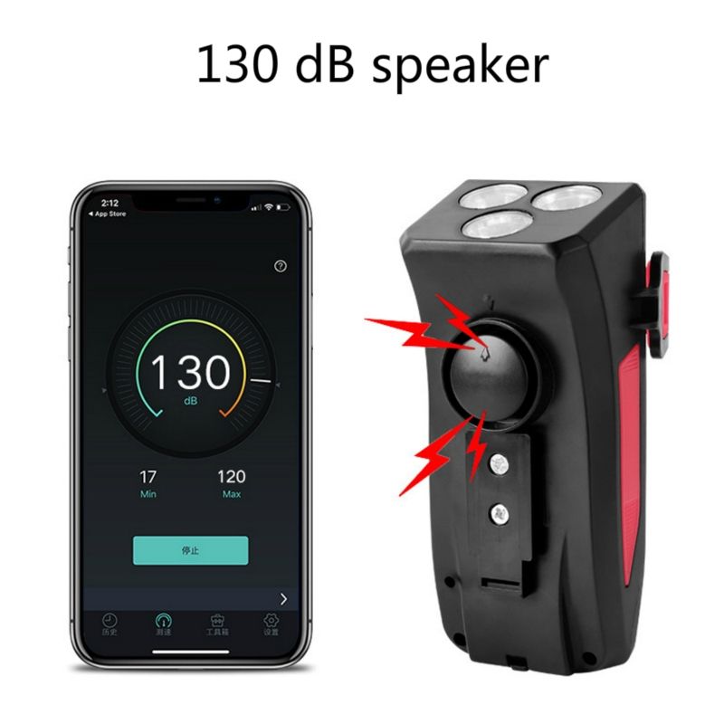 Fietsverlichting Multifunctionele 4 in 1 met 800 Lumens Hoorn en Powerbank Ideaal voor Stedelijk Fietsen