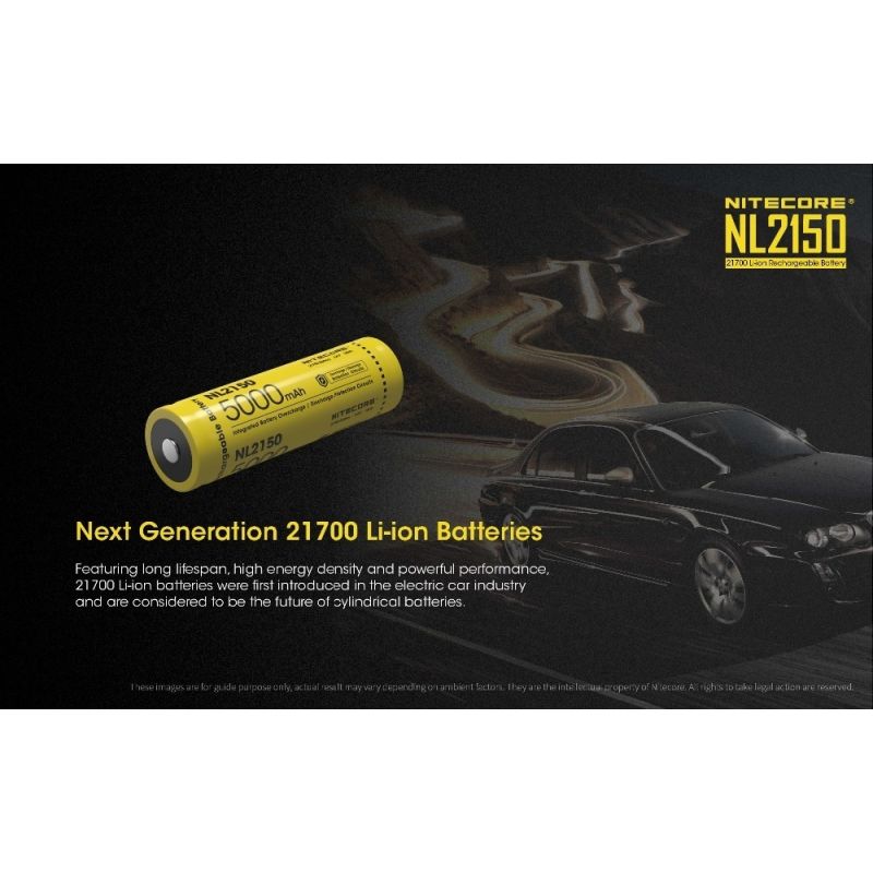Nitecore NL2150 5000mAh 3.6V Li-ion oplaadbare batterij voor krachtige zaklampen en draagbare elektronica
