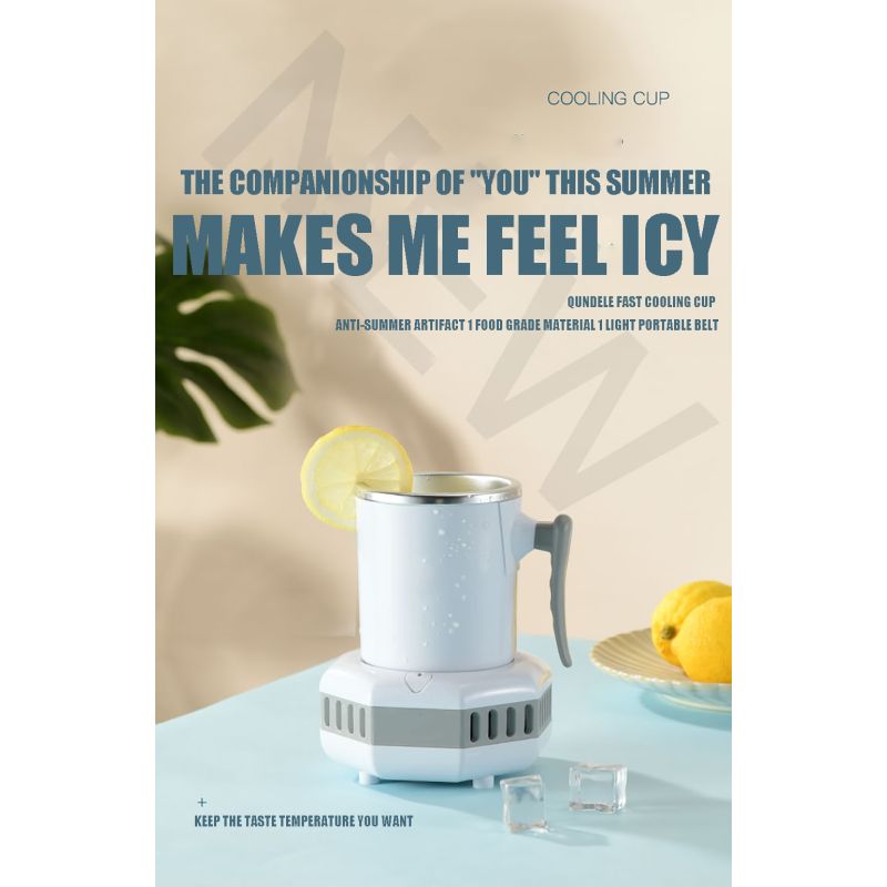 Draagbare Koelkast Elektrische Drankkoeler Snelle Temperatuurdaling Modern Drinkapparaat voor IJskoude Dranken