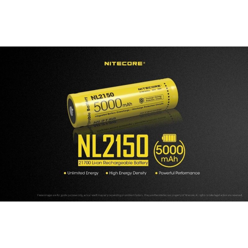 Nitecore NL2150 5000mAh 3.6V Li-ion oplaadbare batterij voor krachtige zaklampen en draagbare elektronica