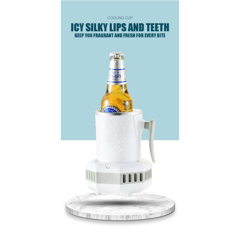 Draagbare Koelkast Elektrische Drankkoeler Snelle Temperatuurdaling Modern Drinkapparaat voor IJskoude Dranken