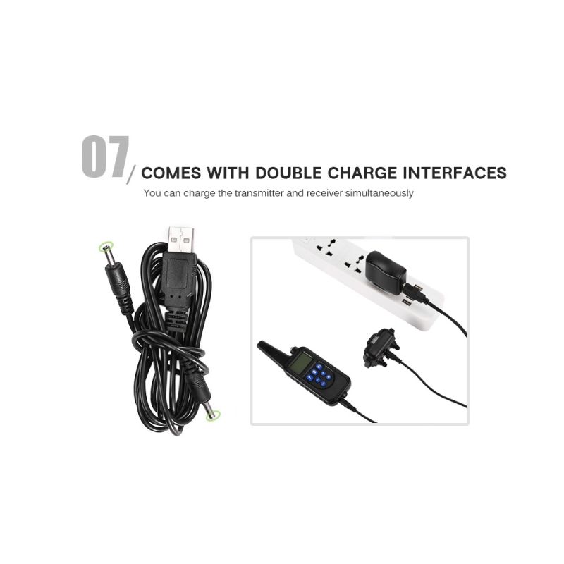 Ontdek de 800m Elektrische Hondentrainingshalsband met LCD-scherm en instelbare niveaus waterdicht en oplaadbaar