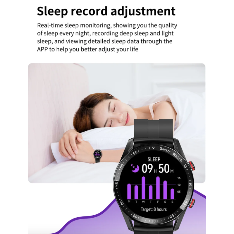 HW20 Smartwatch met ECG & PPG | Bluetooth Bellen | Fitness Tracker | iOS/Android | Gezondheidsmonitoring