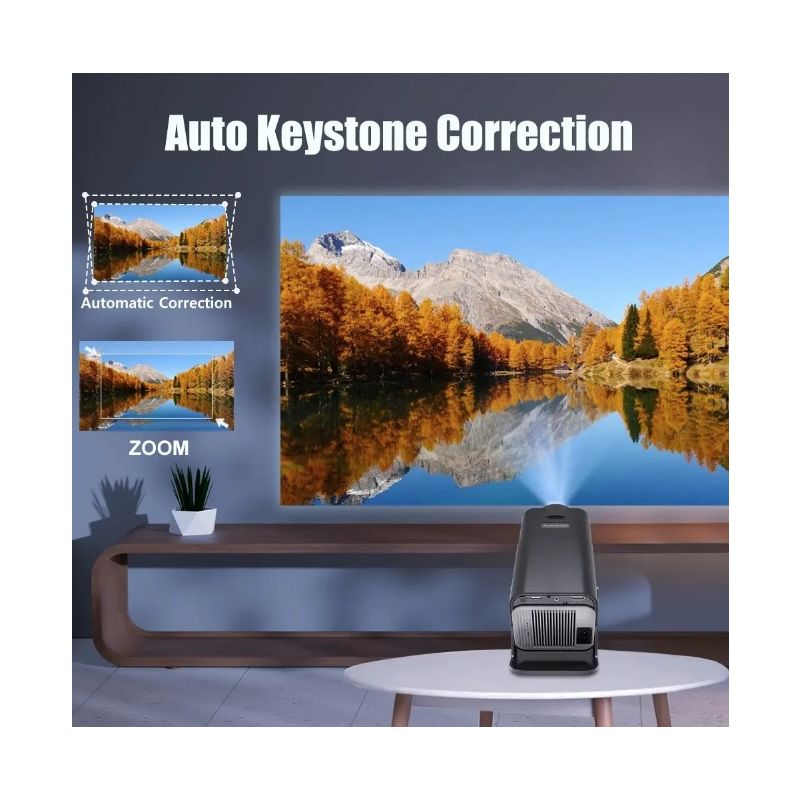 HY320 Android 11 projector 390 ANSI lumen 4K resolutie Dual Wifi6 Bluetooth 5.0 voor thuis en buitenbioscoop