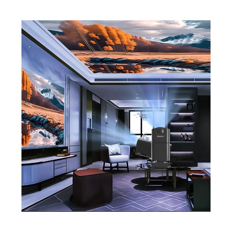 HY320 Android 11 projector 390 ANSI lumen 4K resolutie Dual Wifi6 Bluetooth 5.0 voor thuis en buitenbioscoop