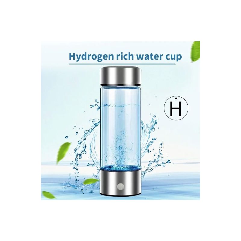 Draagbare Waterstof Generator Waterbeker Ionisator 420ml Gezondheid Antioxidant Hoog Borosilicaatglas