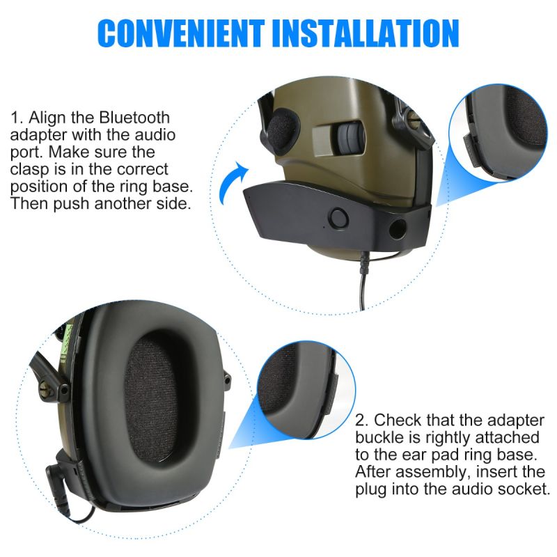 IMPACT SPORT Tactisch Elektronisch Oorbeschermer voor Outdoor Sport Directionele Microfoons Gehoorbescherming