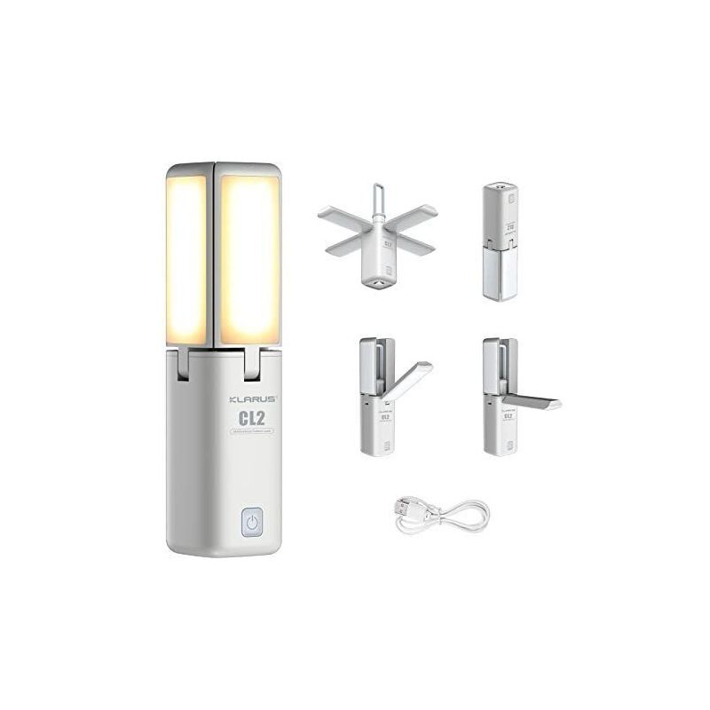 Klarus CL2 750 Lumen Vrij Vouwbaar Oogverzorgend Campinglamp 7 Lichtmodi Verstelbare Hoek voor Binnen Buiten