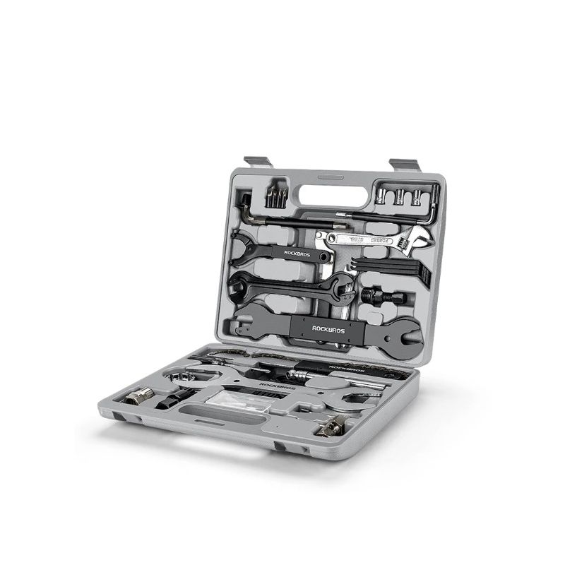 ROCKBROS Fietsgereedschapset Essentiële Koolstofstaal Tools Compacte Opslag Voor Serieuze Fietsers en Reparaties