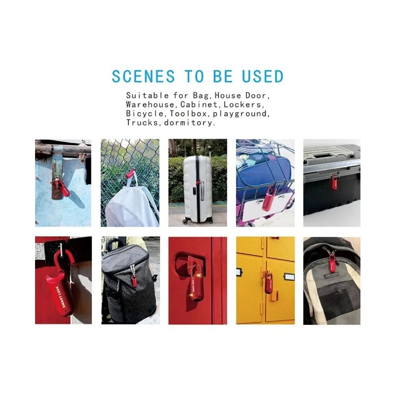 Mini-Vingerafdrukhangslot met USB Sleutelloze Toegang Elektronisch Lichtgewicht Ontwerp voor Reizen en Avontuur