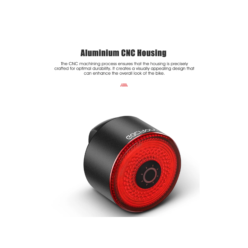 Gaciron LOOP-100 fietsachterlicht hoge helderheid met remsensor lichtgewicht en duurzaam fietsaccessoire