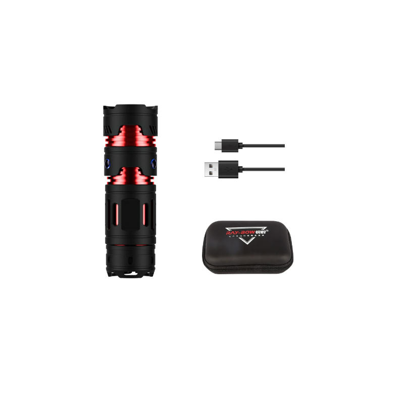 Mini EDC Zaklamp USB Oplaadbaar 1000 Lumen - Ultraklein Sleutelhanger Zaklamp Outdoor Kamperen