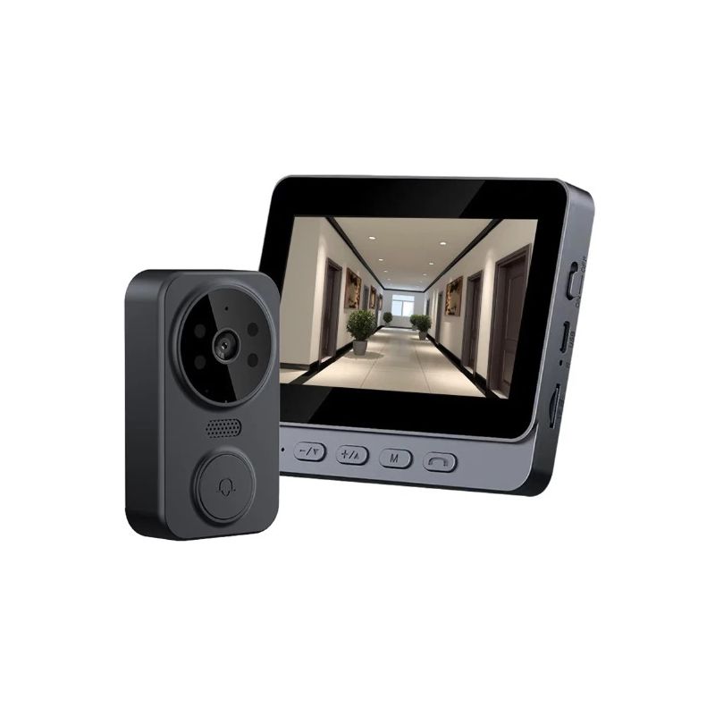 M12 Draadloze Video Deurbel met Video Intercom IR Nachtzicht 43'' IPS Scherm voor Verbeterde Huisbeveiliging