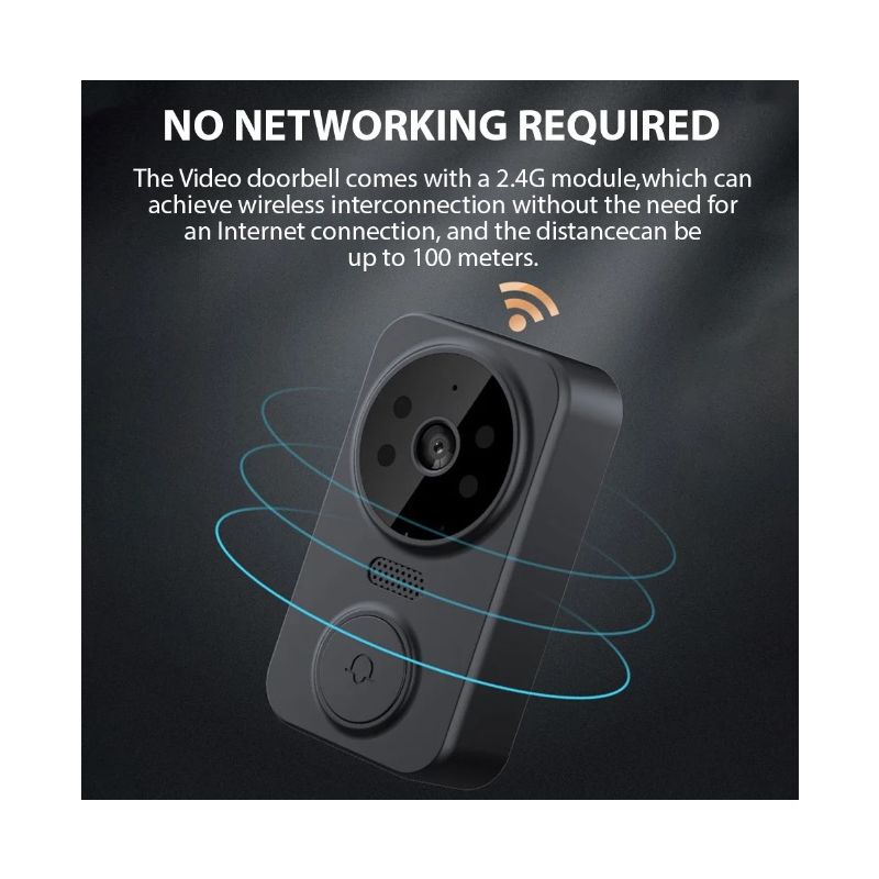 M12 Draadloze Video Deurbel met Video Intercom IR Nachtzicht 43'' IPS Scherm voor Verbeterde Huisbeveiliging