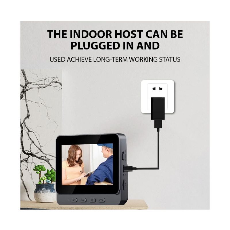 M12 Draadloze Video Deurbel met Video Intercom IR Nachtzicht 43'' IPS Scherm voor Verbeterde Huisbeveiliging