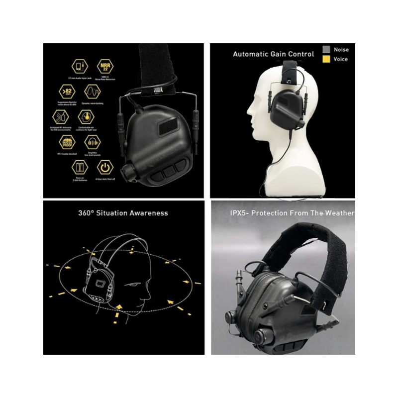 EARMOR M31 MOD4 tactische oorkappen voor outdoor jacht met geluidsreductie en comfortabele oorkussens