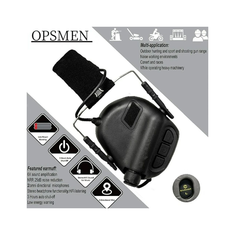 EARMOR M31 MOD4 tactische oorkappen voor outdoor jacht met geluidsreductie en comfortabele oorkussens