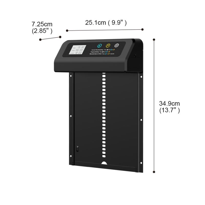 Automatische Kippenhok Deuropener met Ingebouwde Timer Elektrische Kippendeur Duurzame Constructie