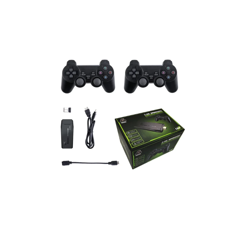 M8 Videogameconsole 2.4G Draadloze Controllers Game Stick 4K Retro Games Uitgebreide Spellijst PS1 Atari 3000+