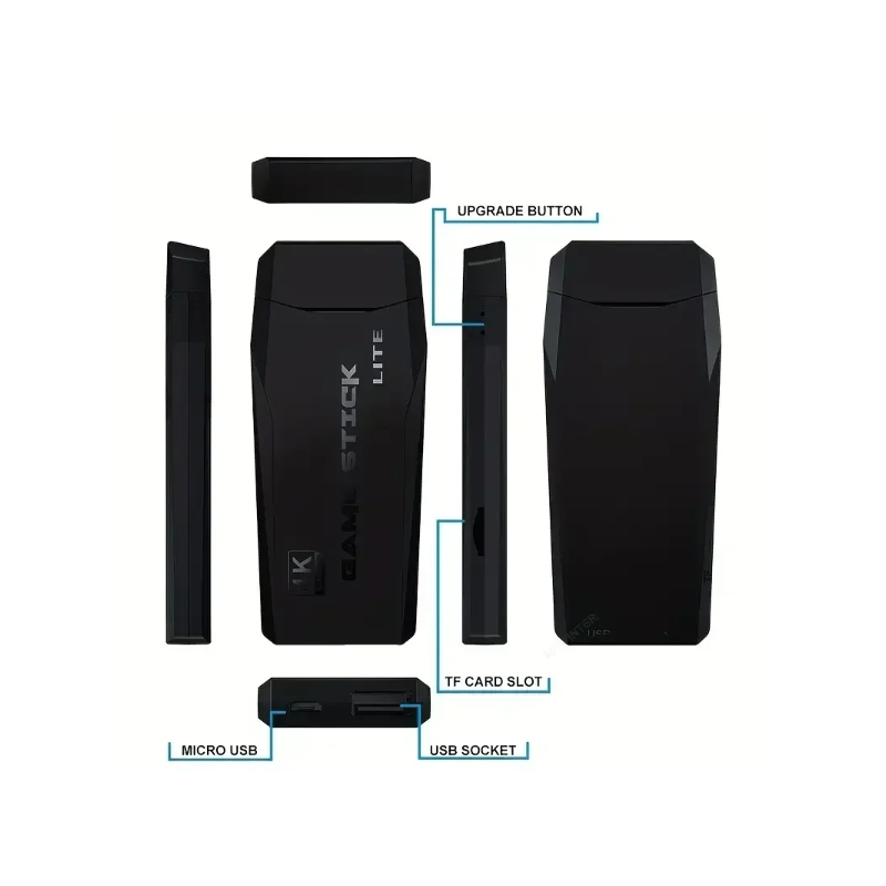 M8 Videogameconsole 2.4G Draadloze Controllers Game Stick 4K Retro Games Uitgebreide Spellijst PS1 Atari 3000+