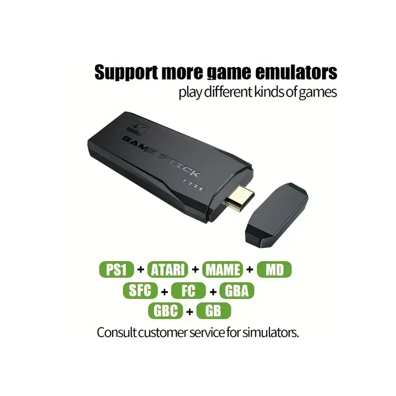 M8 Videogameconsole 2.4G Draadloze Controllers Game Stick 4K Retro Games Uitgebreide Spellijst PS1 Atari 3000+