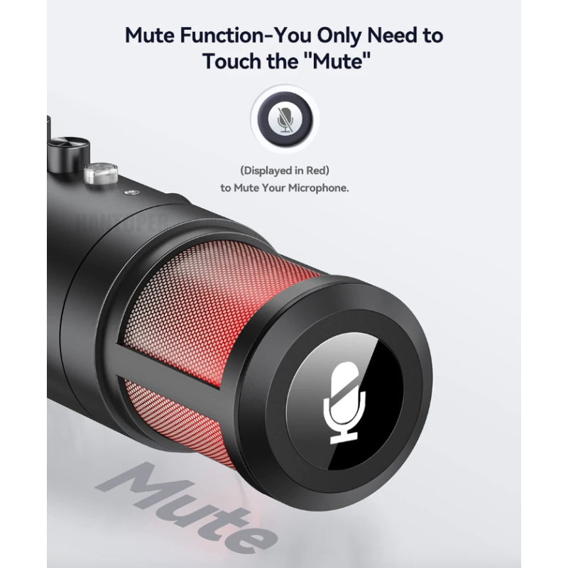 MU900PRO RGB USB microfoon professionele condensatormicrofoon met dynamische RGB-verlichting voor content creators