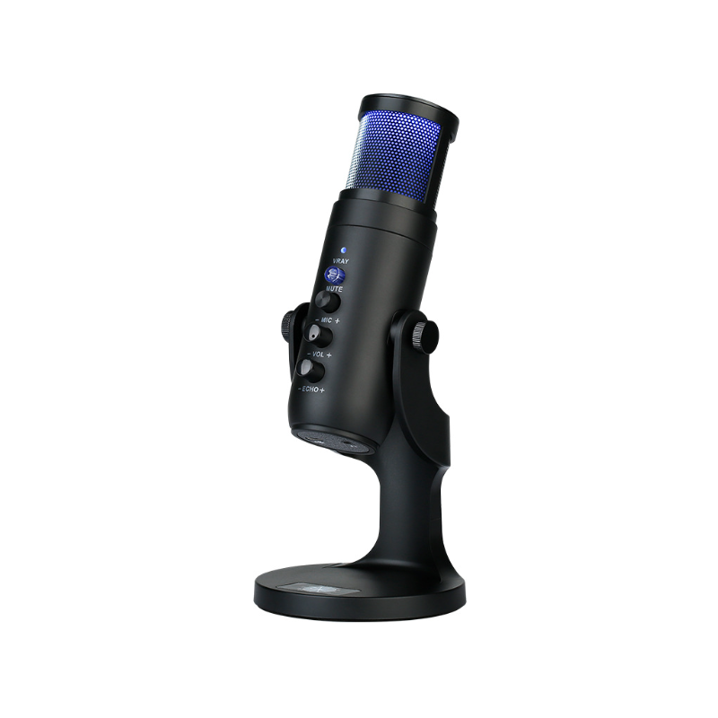 MU900PRO RGB USB microfoon professionele condensatormicrofoon met dynamische RGB-verlichting voor content creators