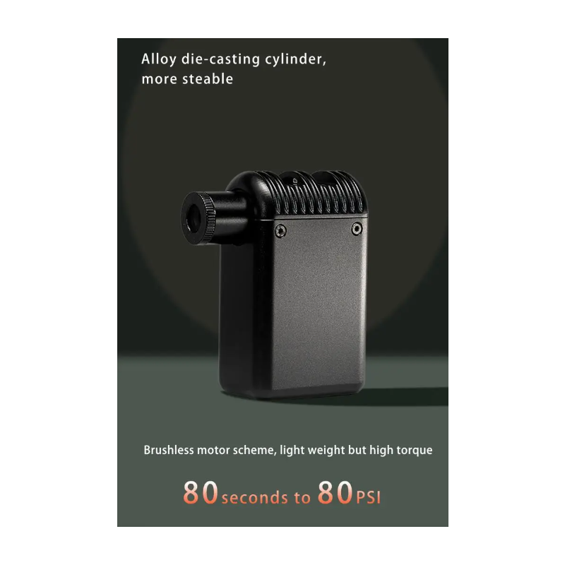 A2 Mini Elektrische Luchtpomp Draadloze Inflator Lichtgewicht MTB Fietspomp Geschikt voor Presta Schrader Ventiel