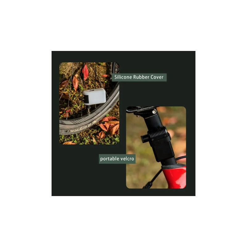 A2 Mini Elektrische Luchtpomp Draadloze Inflator Lichtgewicht MTB Fietspomp Geschikt voor Presta Schrader Ventiel