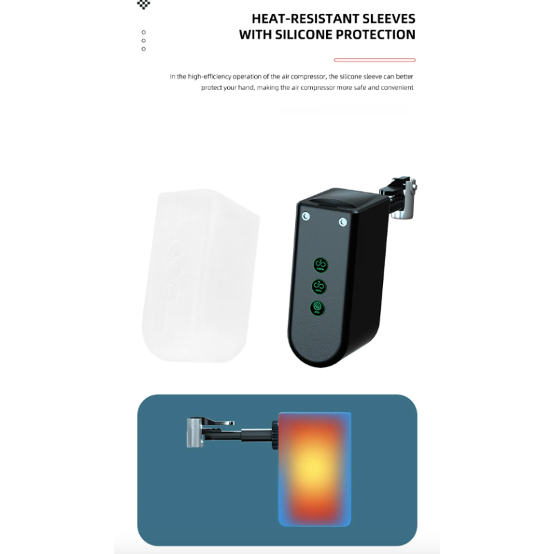 Mini fietspomp draagbare elektrische luchtpomp met oplaadbare batterij hoge precisie druksensor fietsers ideaal