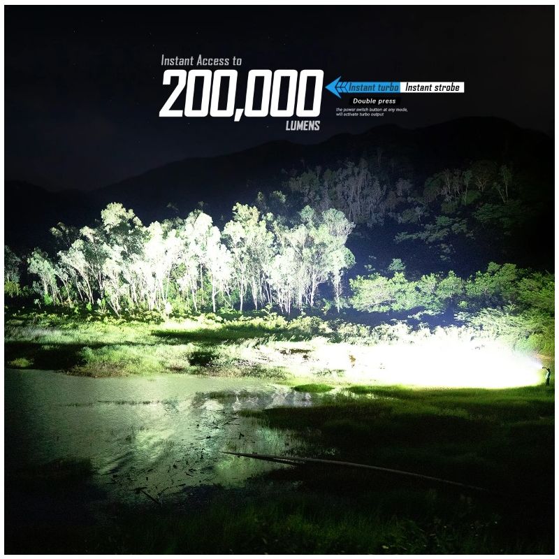 IMALENT MS32 krachtige LED zaklamp 200000 lumen ideaal voor zoek en reddingsoperaties duurzame buitenverlichting