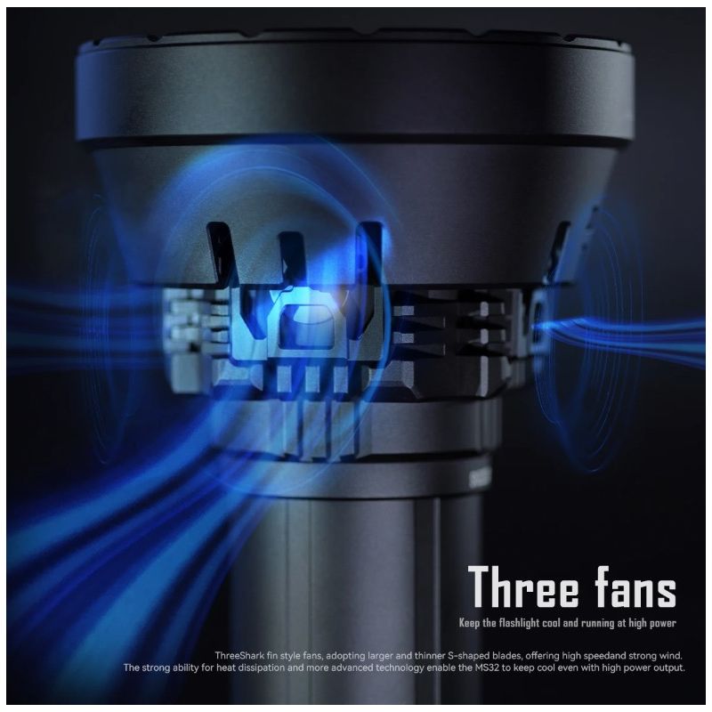 IMALENT MS32 krachtige LED zaklamp 200000 lumen ideaal voor zoek en reddingsoperaties duurzame buitenverlichting