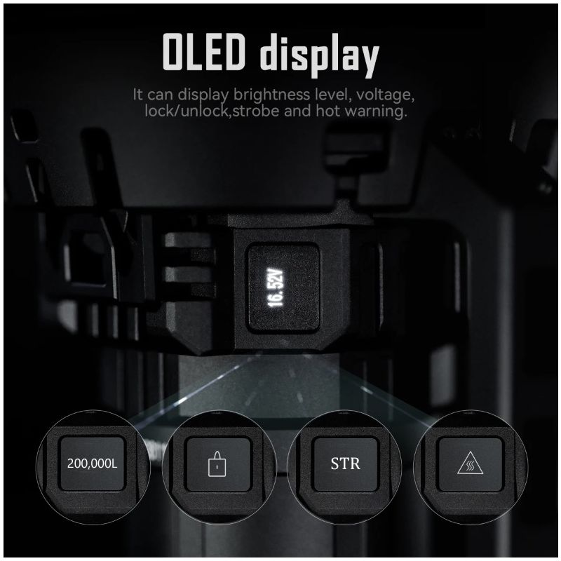 IMALENT MS32 krachtige LED zaklamp 200000 lumen ideaal voor zoek en reddingsoperaties duurzame buitenverlichting