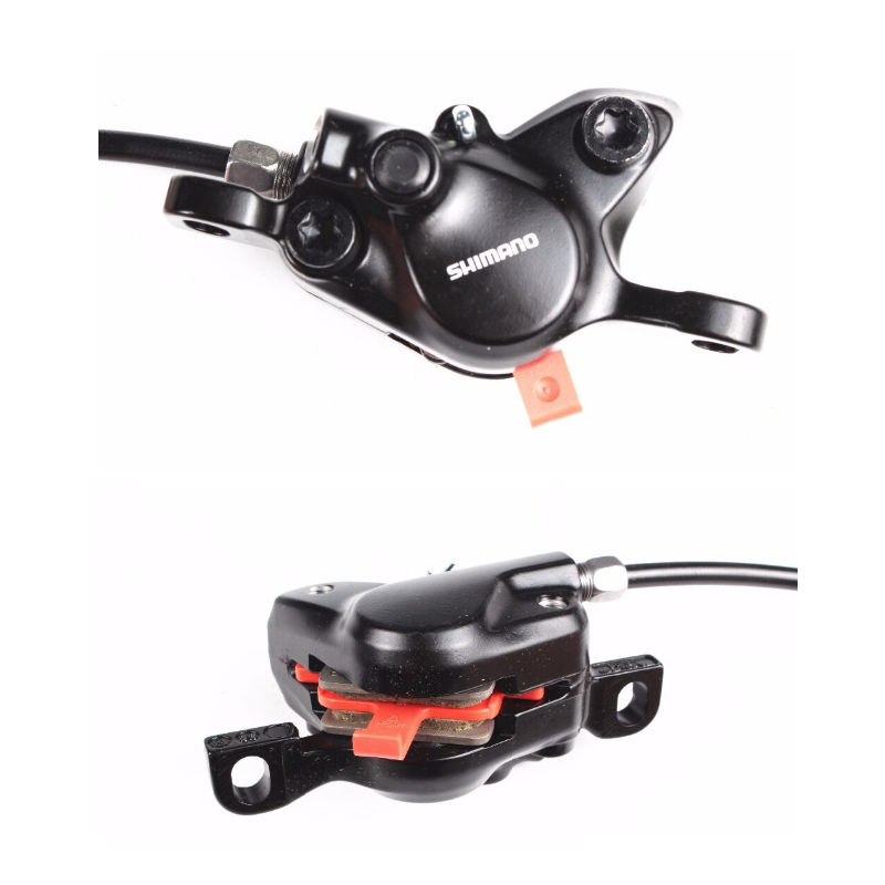 Shimano MT200 hydraulische schijfrem met Shimano remklauwen en B03S remblokken voor bergaf mountainbiken